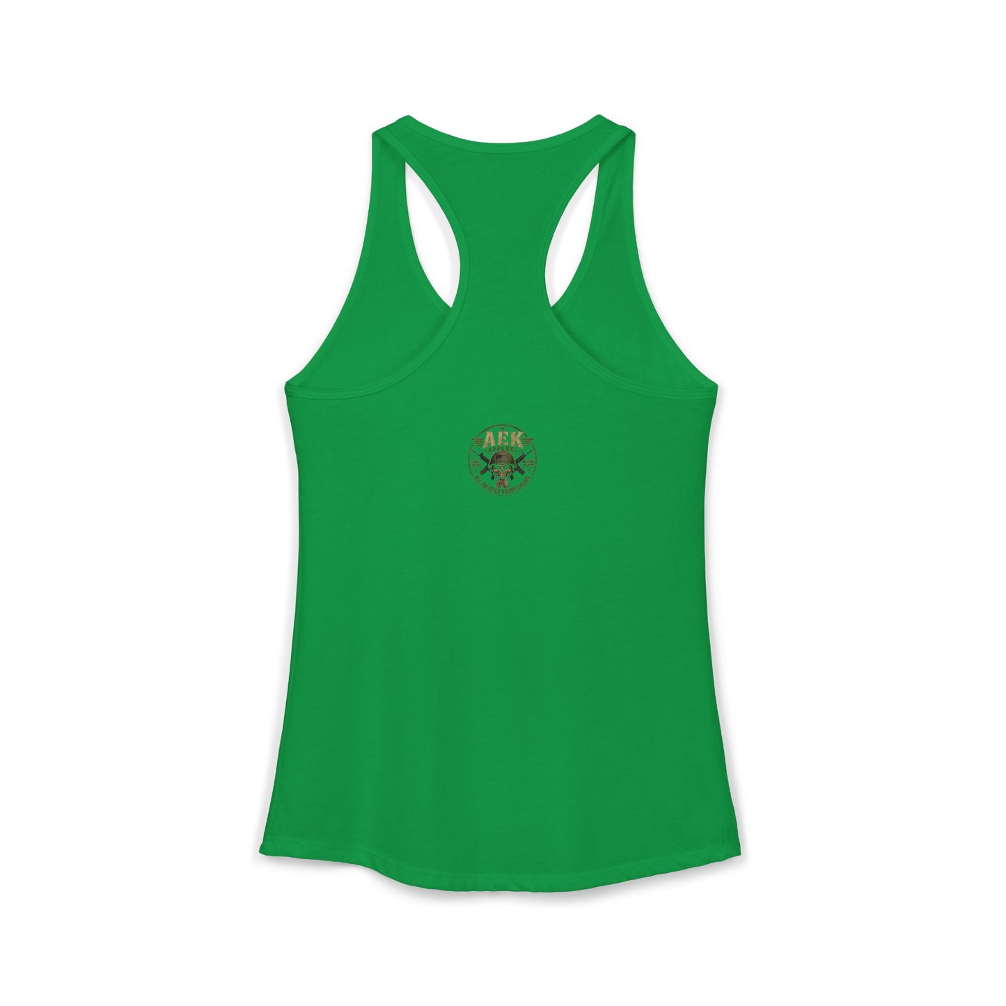 Women's Racerback Tank - "Pretty Face, Combat Mindset"