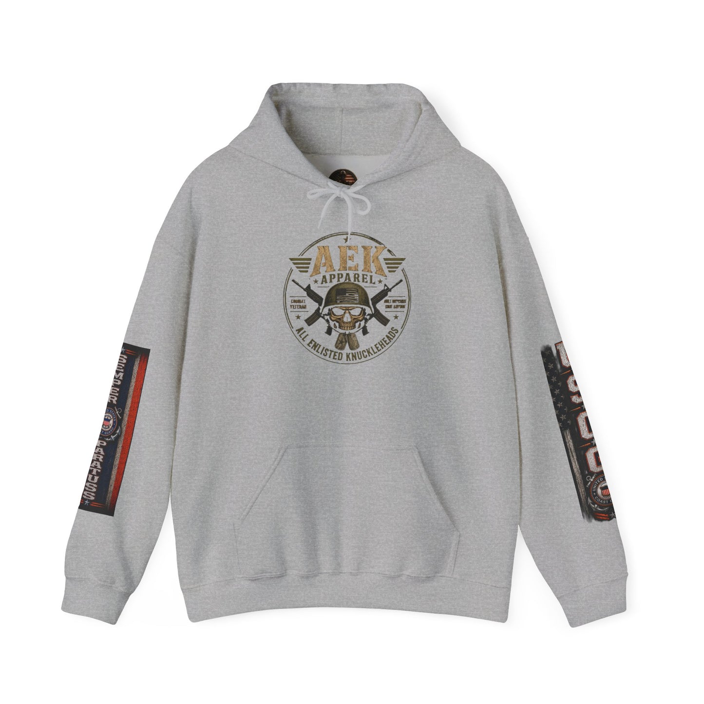 Copy of USMC Hoodie - Pride Is Forever Marine Corps Sweatshirt (AEK Skull Design)