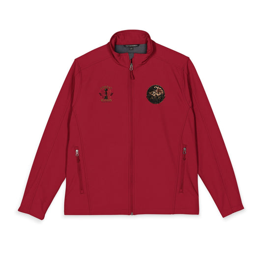 Embroidered men's soft shell jacket classic Port Authority windbreaker outdoor durable layer