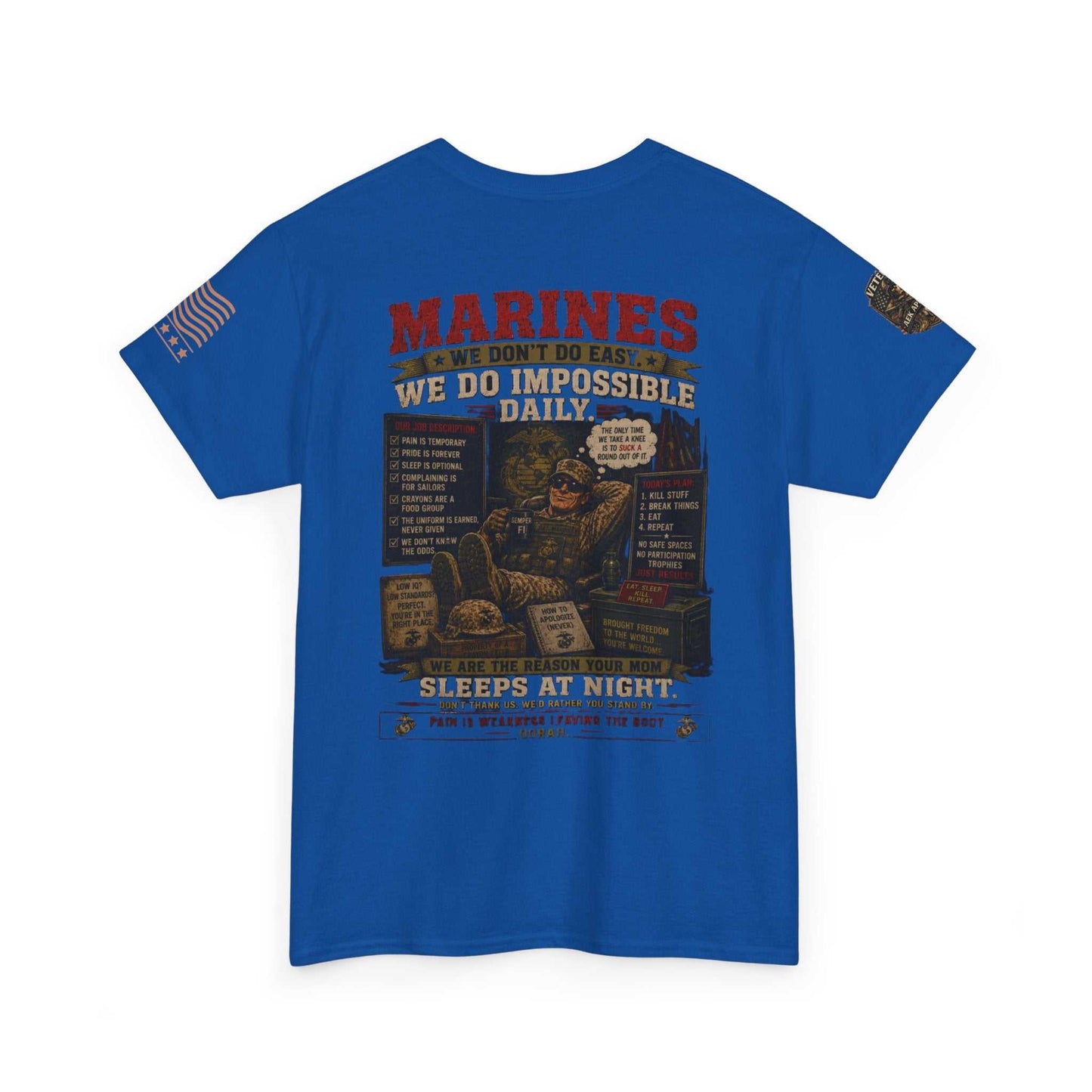 Marines Vintage Graphic Tee – Semper Fi Military Tribute T-Shirt