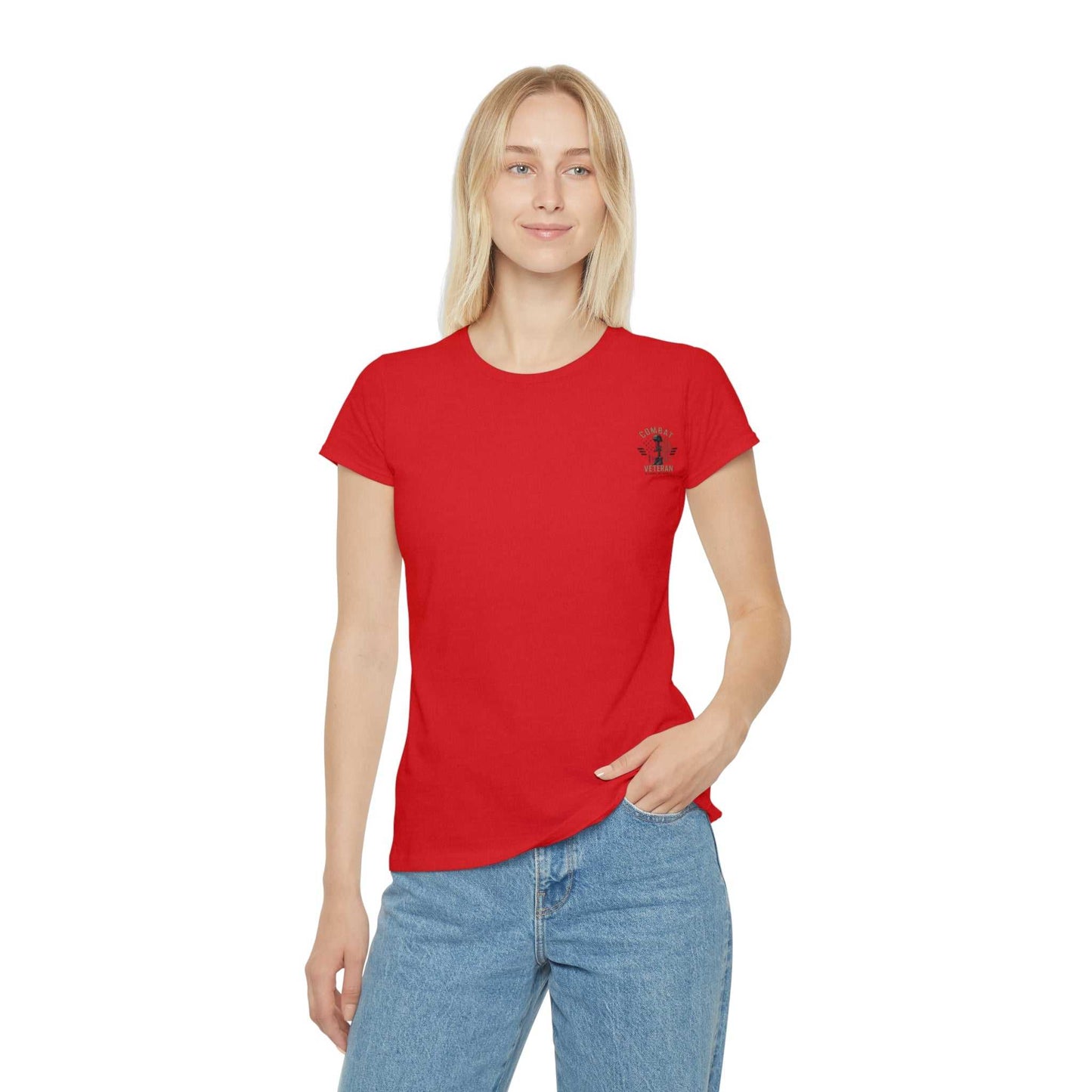 Iraq Combat Veteran Women's T-Shirt - 'Nothing Left But The Memories' Military Tribute