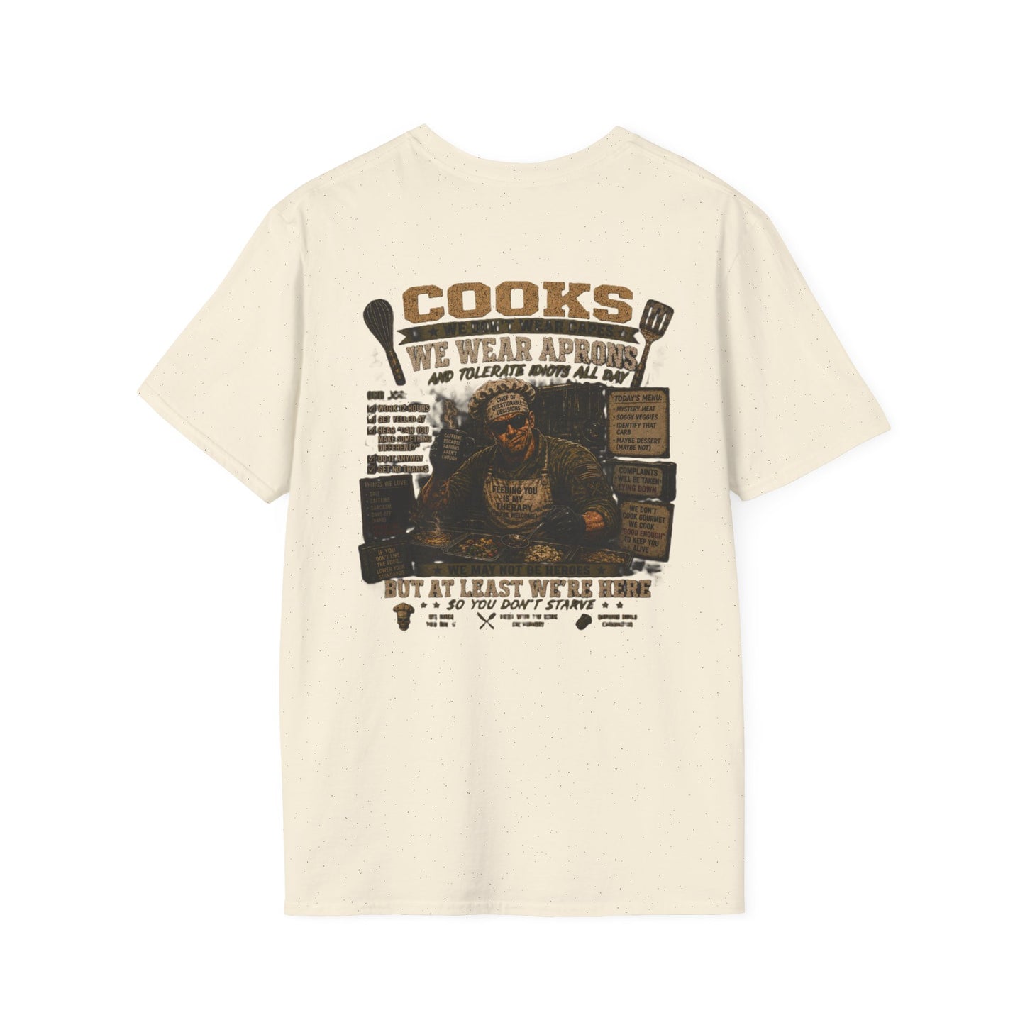 AEK Vet Badge Emblem - Military Cooks Sarcasm T-Shirt