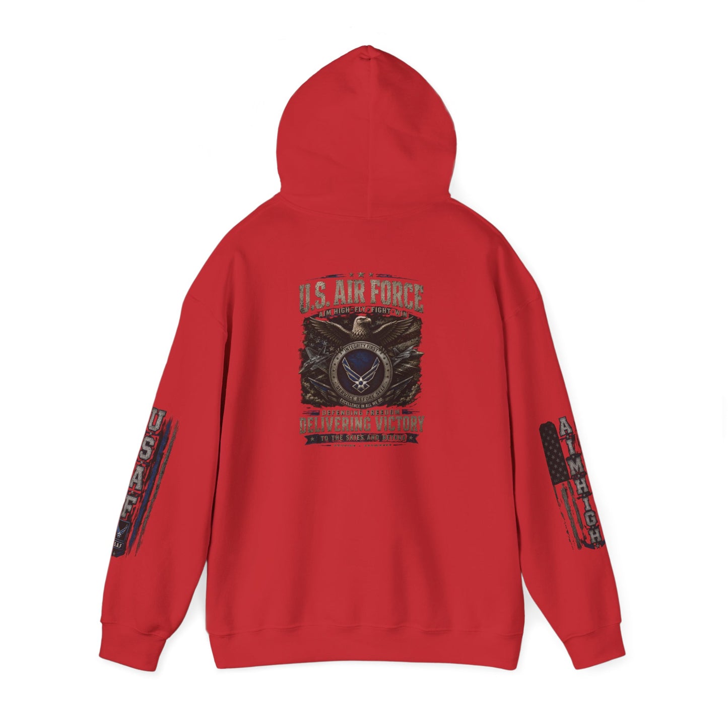 U.S. Air Force Vintage Logo Hoodie — Delivering Victory Military Pullover