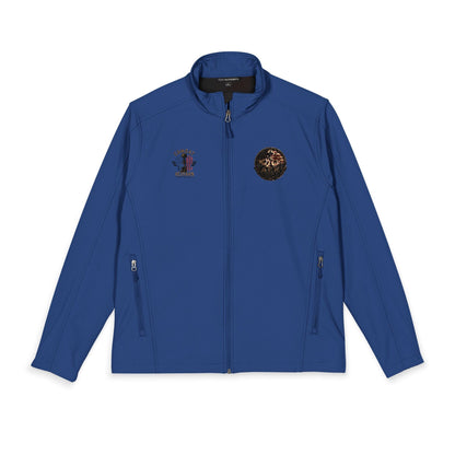 Embroidered Men's Soft Shell Jacket – Classic Port Authority Windbreaker, Durable Outdoor Layer