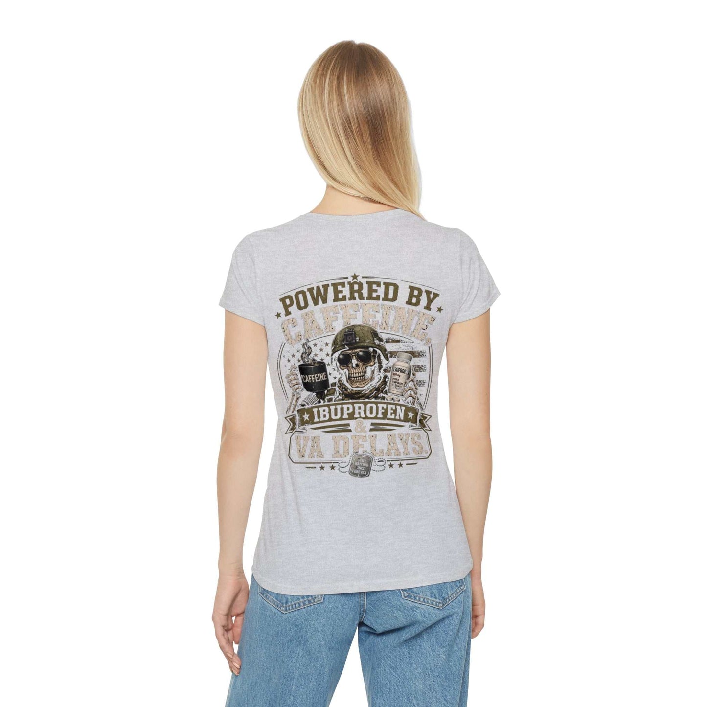 Powered by Caffeine, Ibuprofen & VA Delays Women's T-Shirt