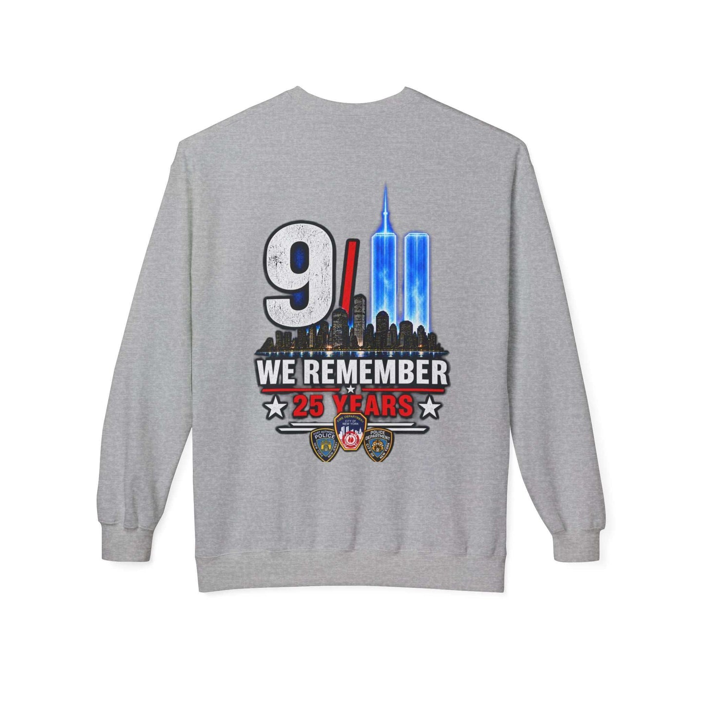 9/11 We Remember 25 Years Crewneck Sweatshirt