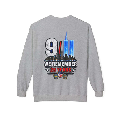 9/11 We Remember 25 Years Crewneck Sweatshirt