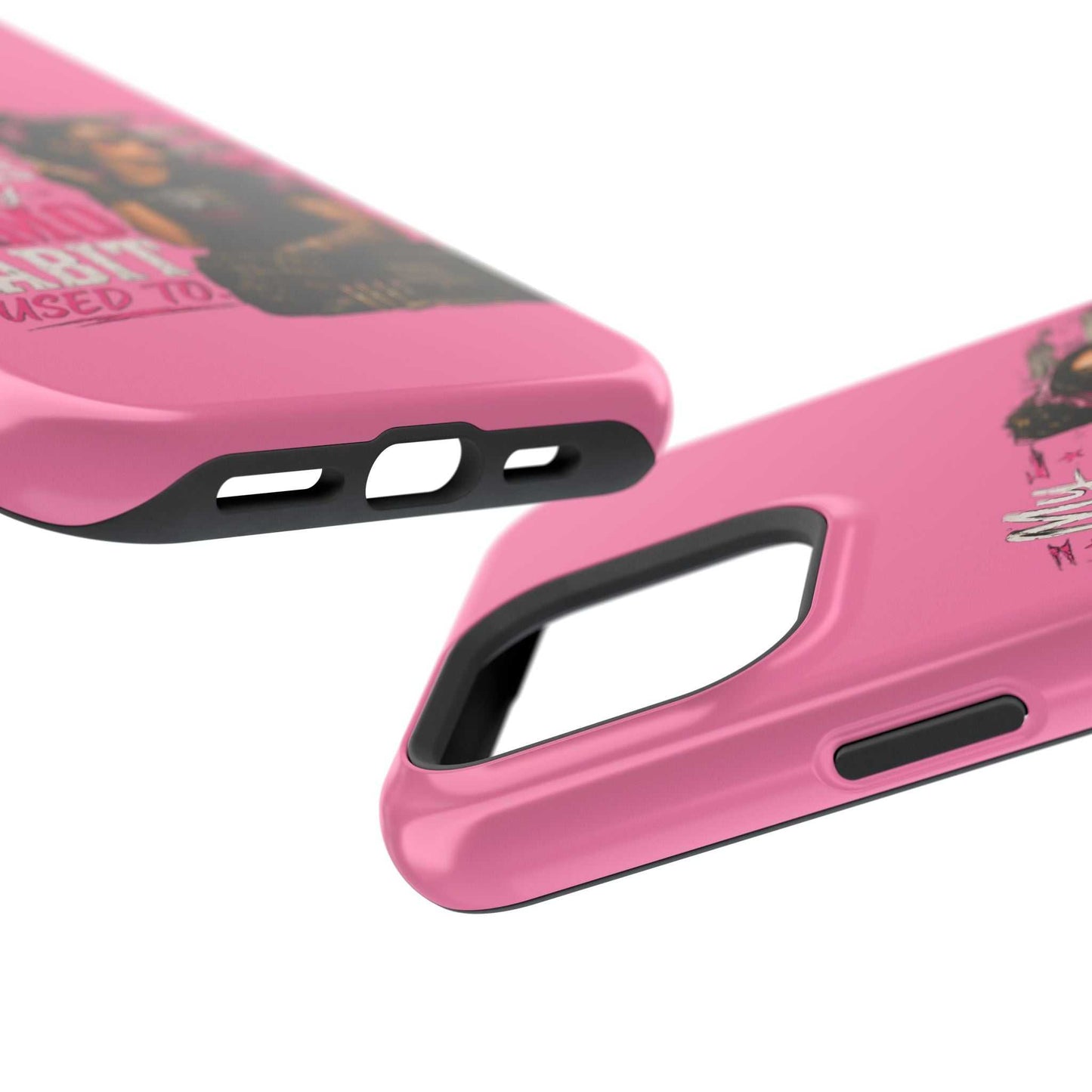 Impact-Resistant Phone Case — "My Makeup Costs Less Than My Ammo Habit Used To" Pink Tactical Design