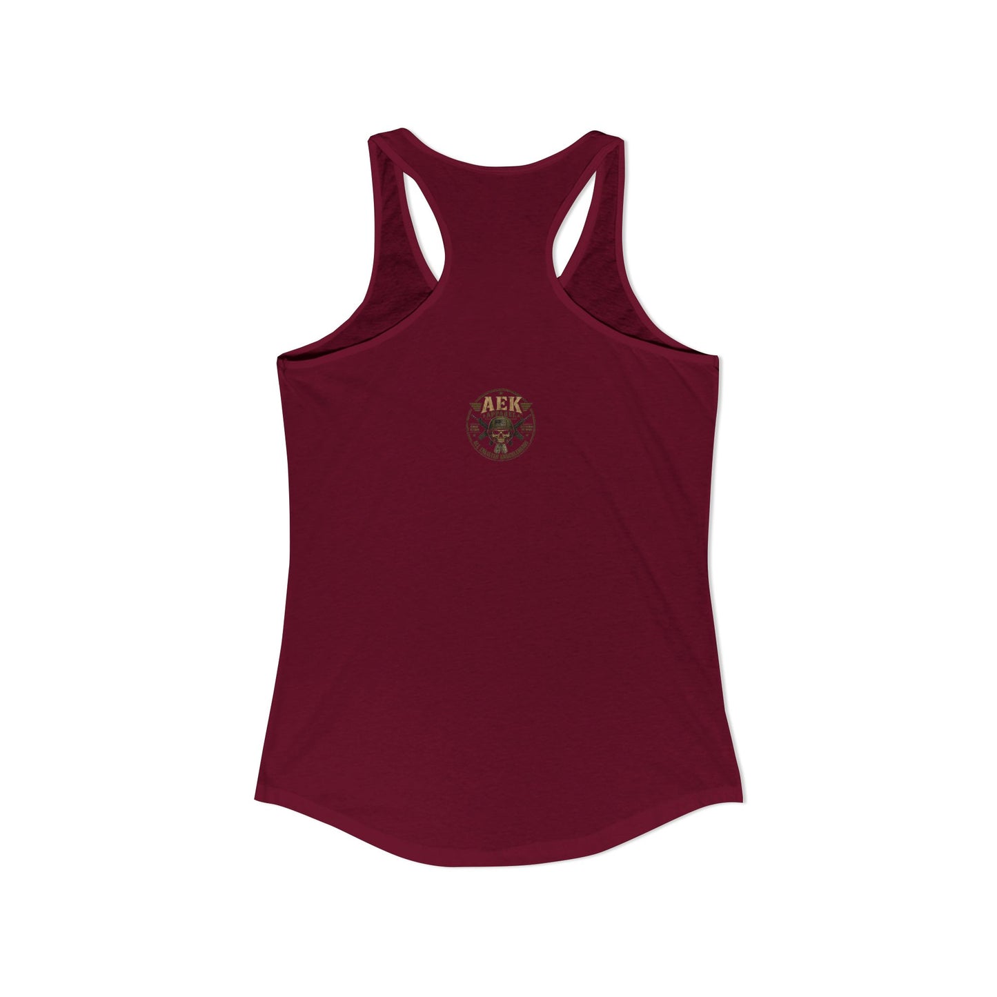 Women's Racerback Tank - "My Makeup Cost More Than My Ammo"
