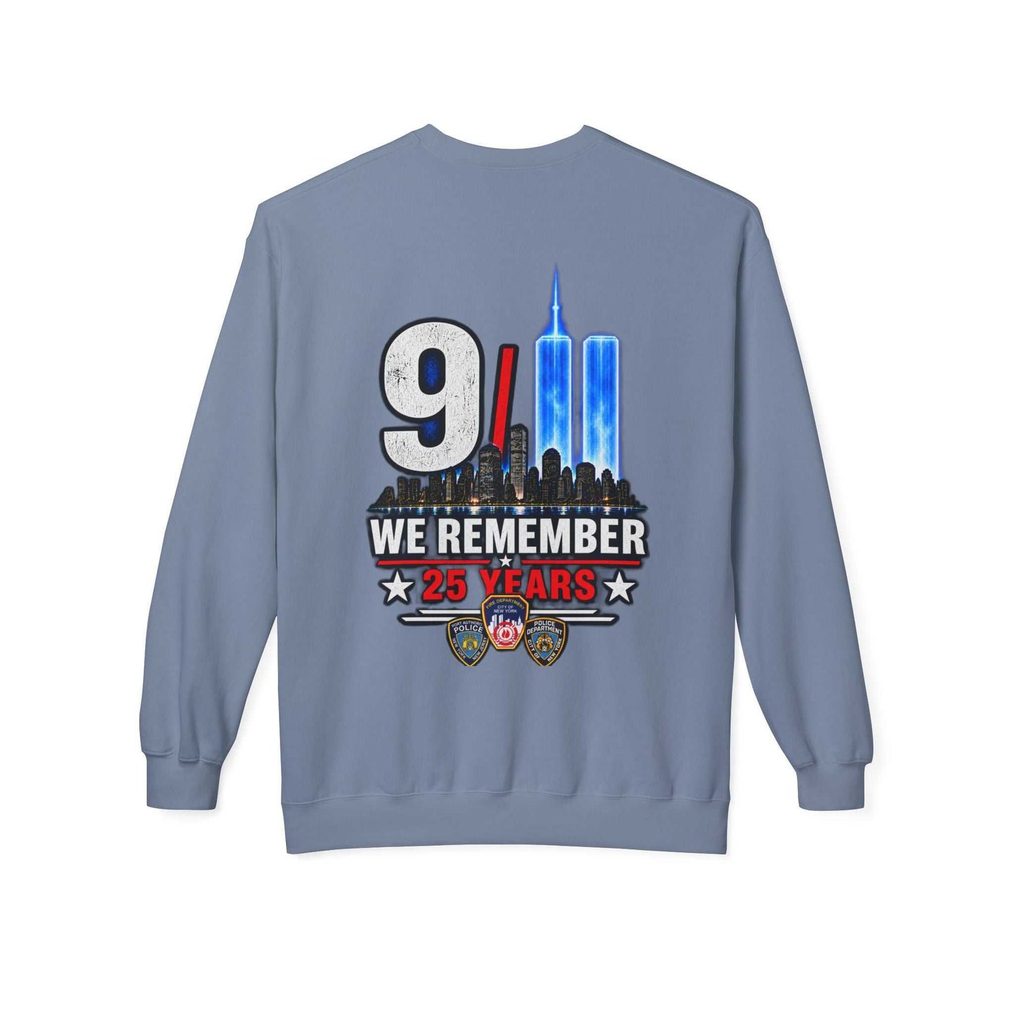 9/11 We Remember 25 Years Crewneck Sweatshirt