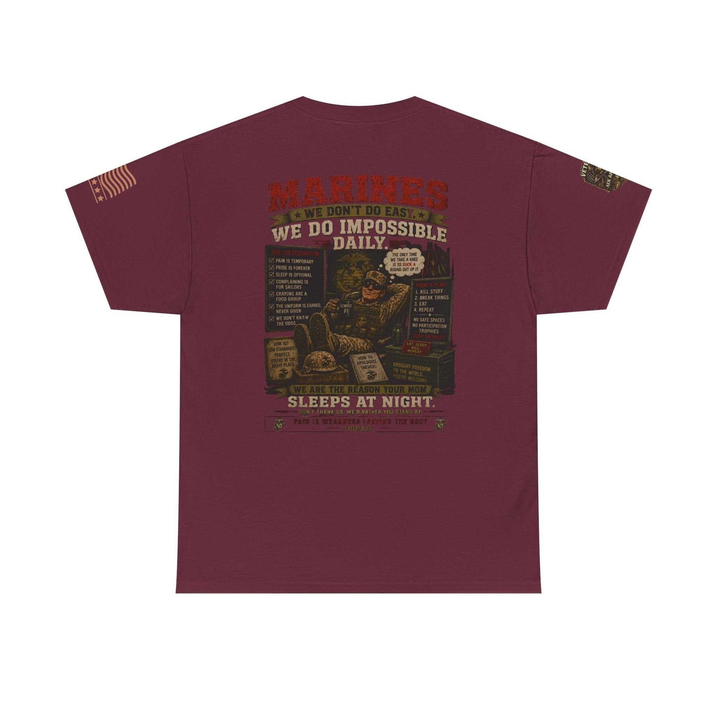 Marines Vintage Graphic Tee – Semper Fi Military Tribute T-Shirt