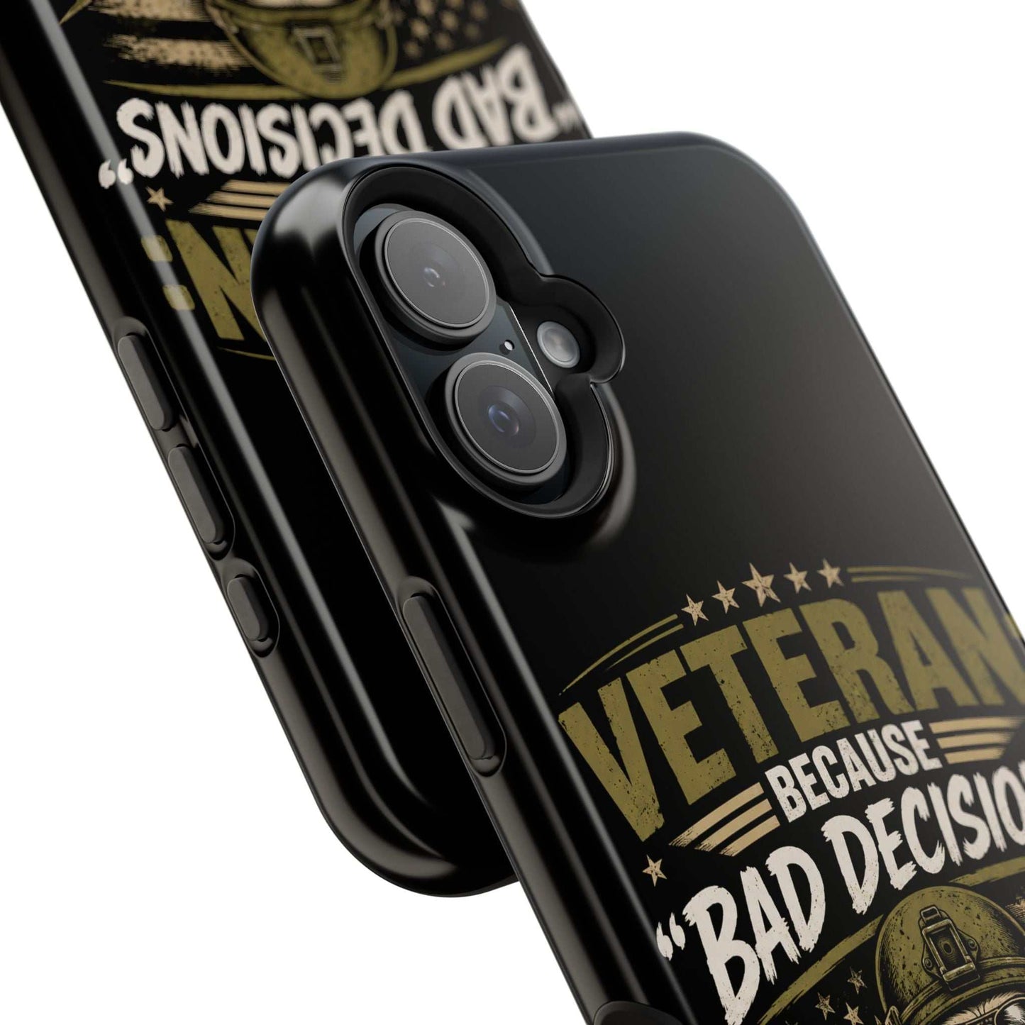 Veteran "Because Bad Decisions Needed Supervision" Impact-Resistant Phone Case