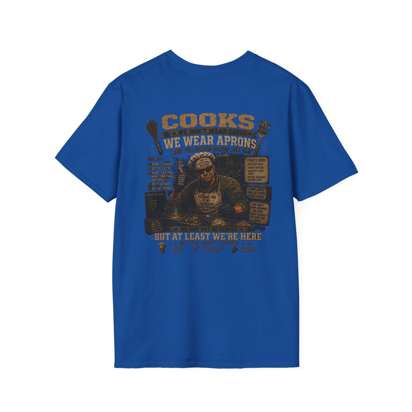 AEK Vet Badge Emblem - Military Cooks Sarcasm T-Shirt