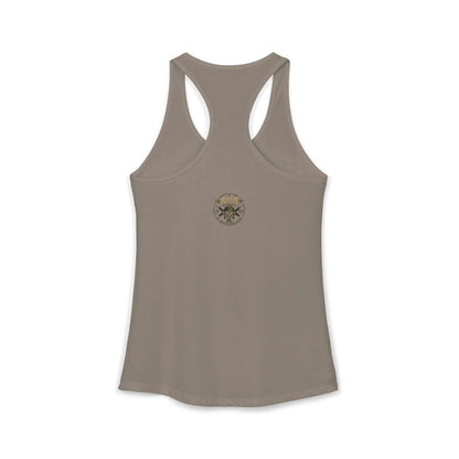 Women's Racerback Tank - "Don't Mistake My Lip Gloss for Weakness"