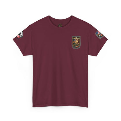 NYARNG Patriots Day Memorial Tee – "Never Forget" 25th Anniversary American Flag Shirt