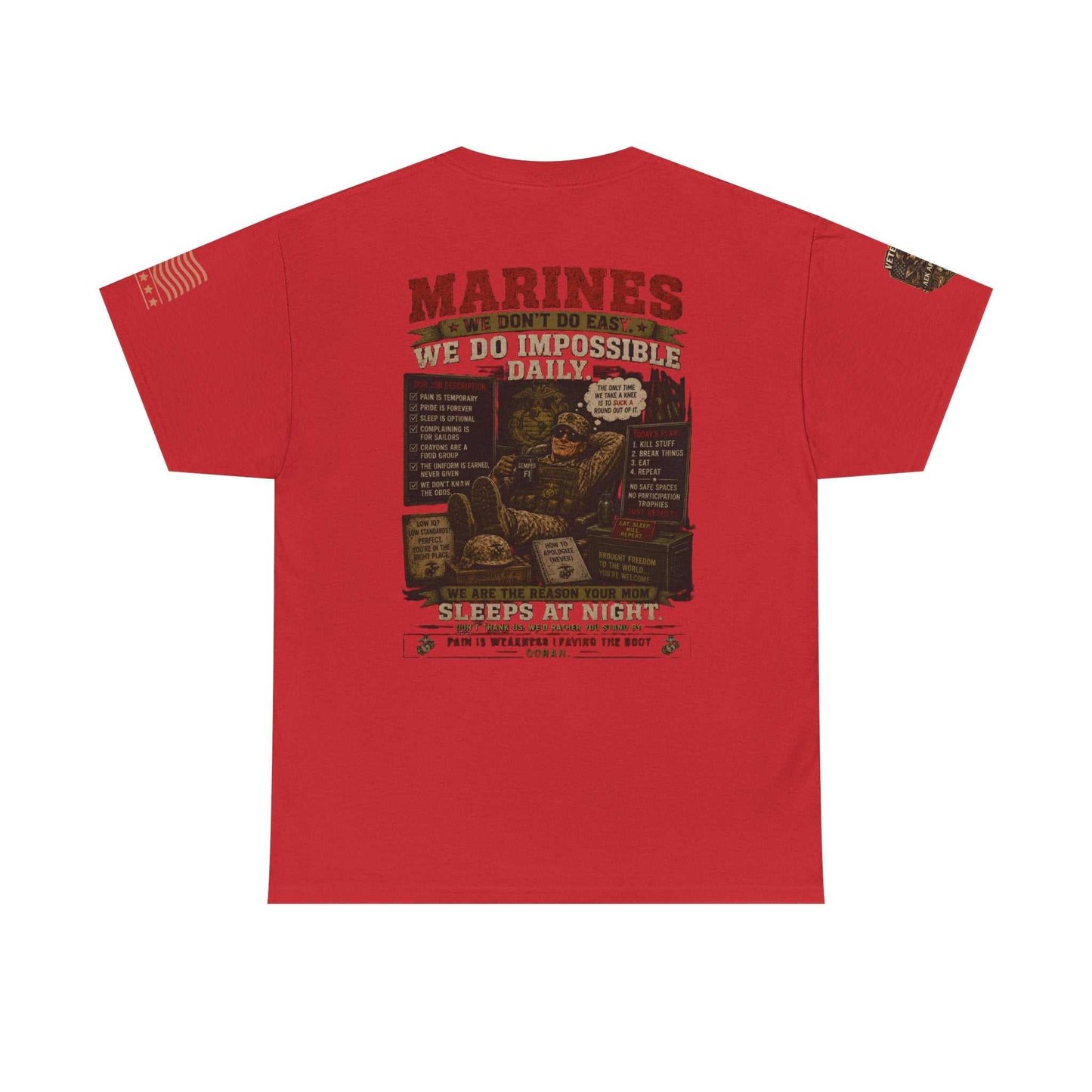 Marines Vintage Graphic Tee – Semper Fi Military Tribute T-Shirt