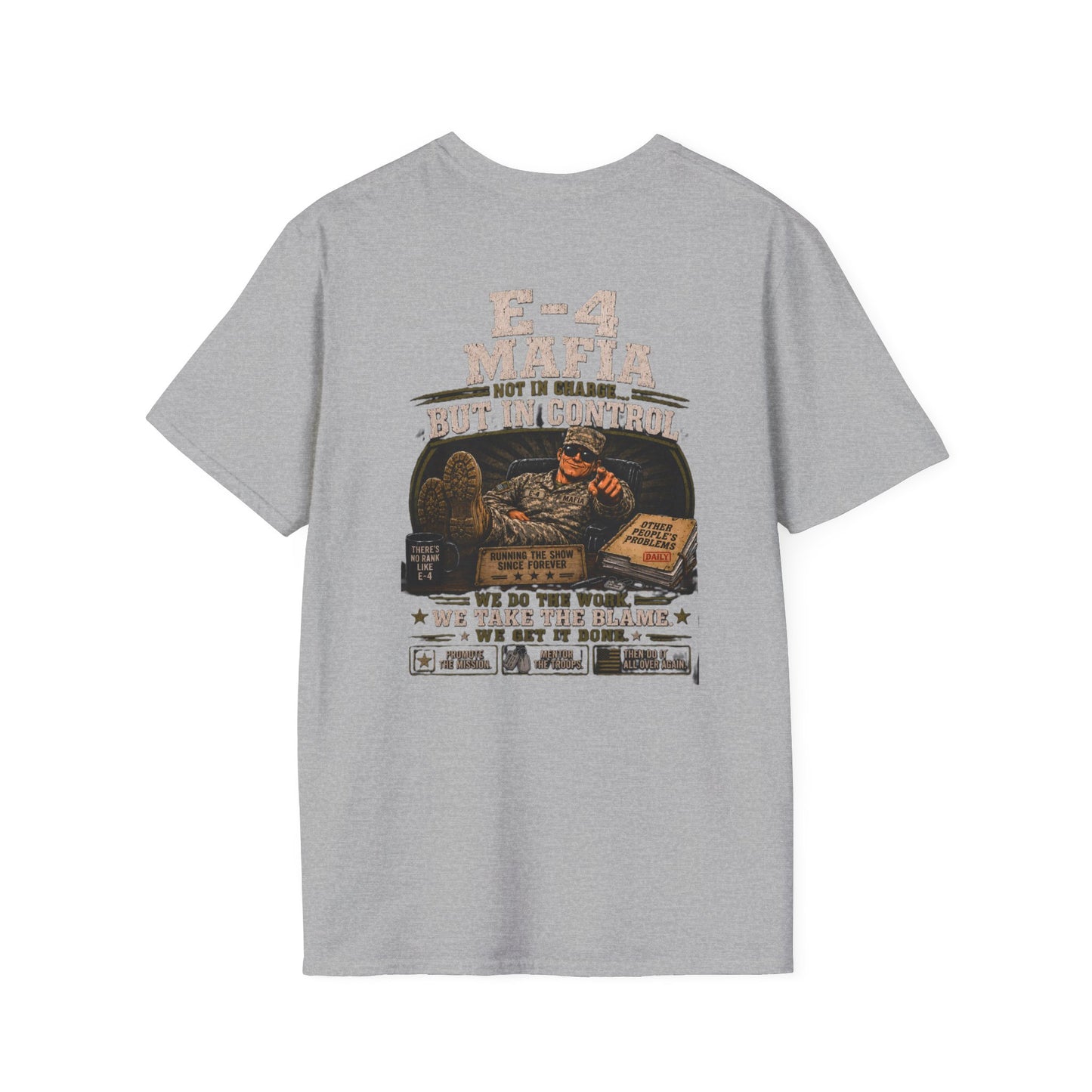 AEK Vet Badge T-Shirt — E-4 Mafia Tee