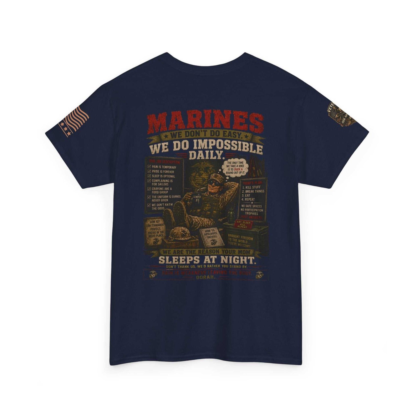Marines Vintage Graphic Tee – Semper Fi Military Tribute T-Shirt