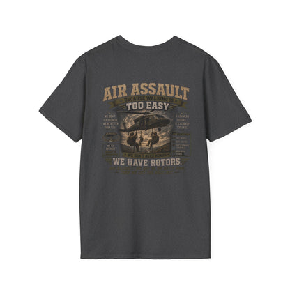 AEK Veteran Badge T-Shirt lightweight cotton tee with subtle distressed chest crest and ribbed collar