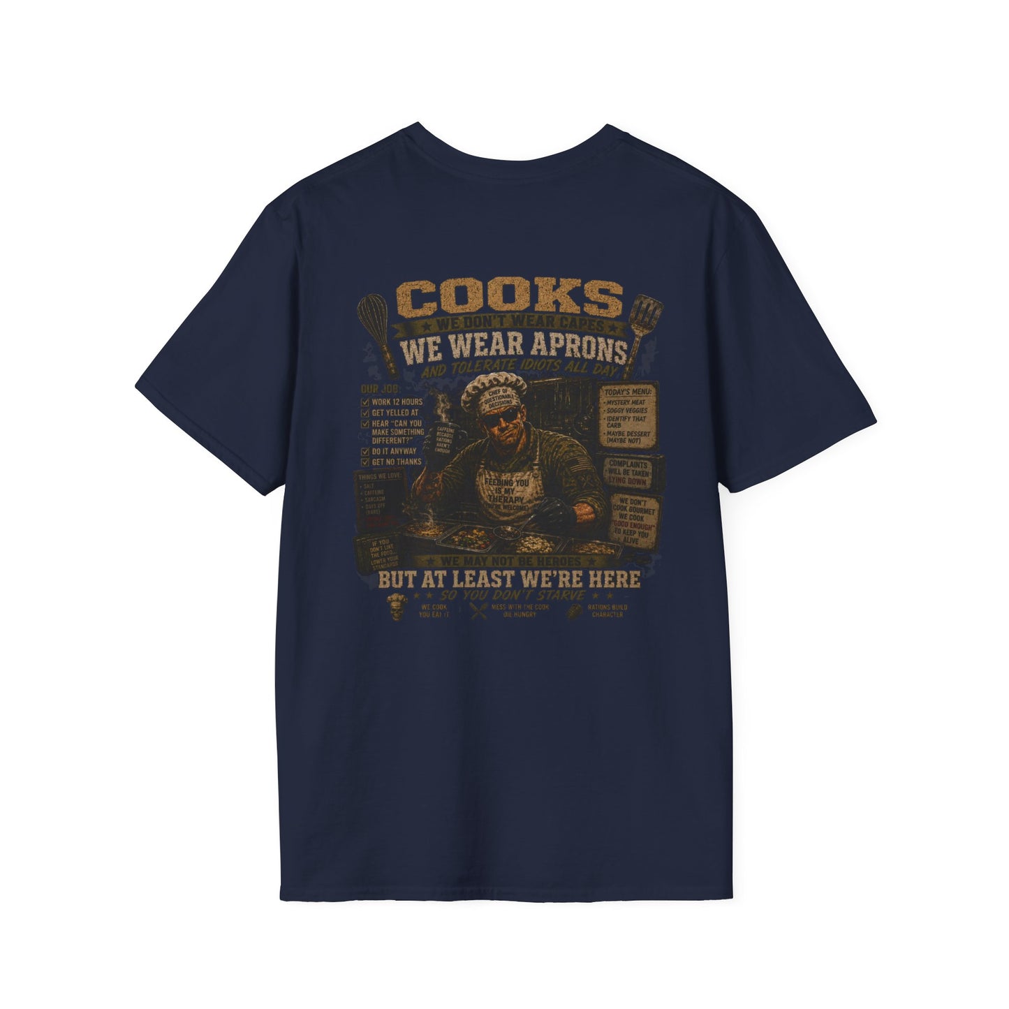 AEK Vet Badge Emblem - Military Cooks Sarcasm T-Shirt