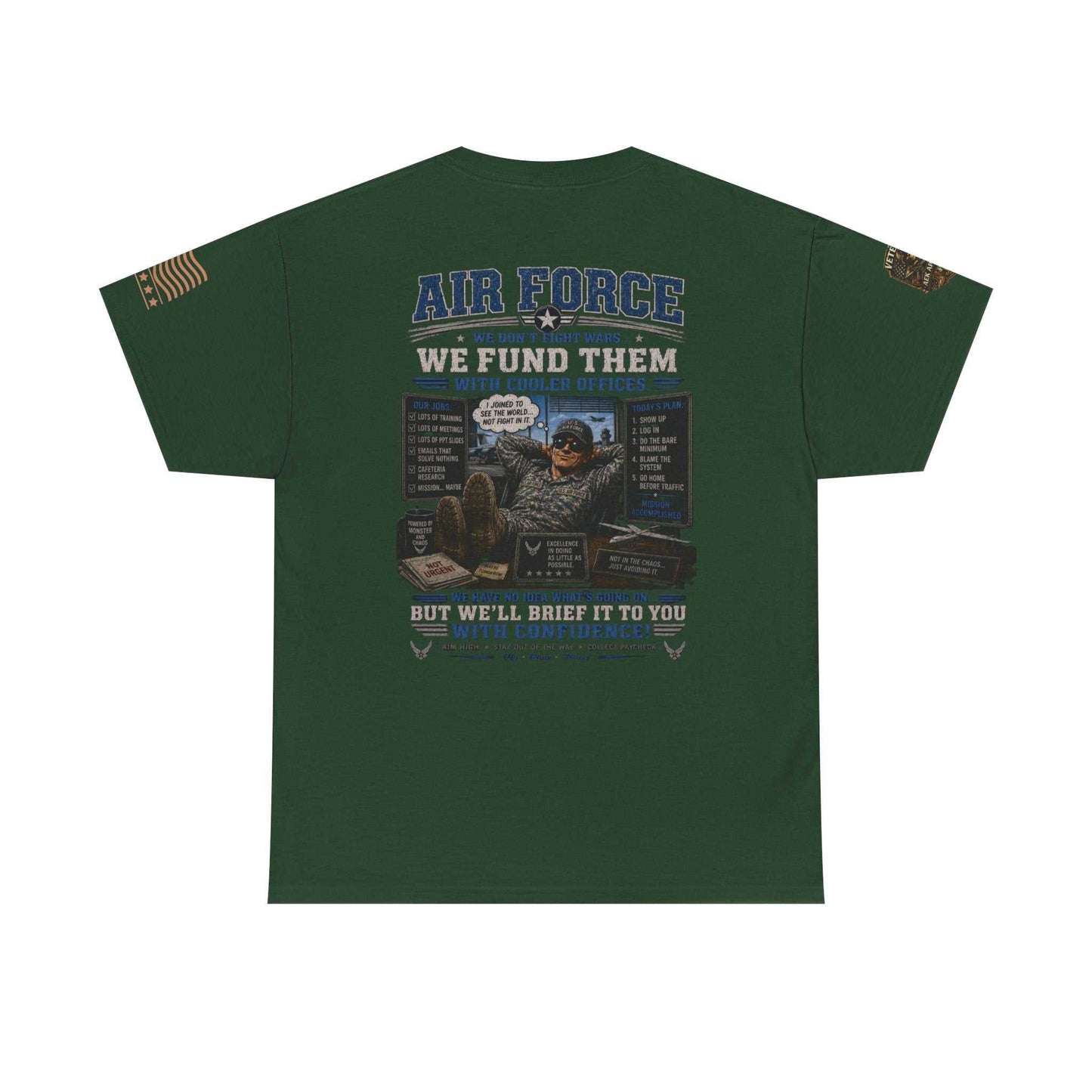 Air Force Veteran Tribute T-Shirt — 'We Fund Them' Military Support Tee