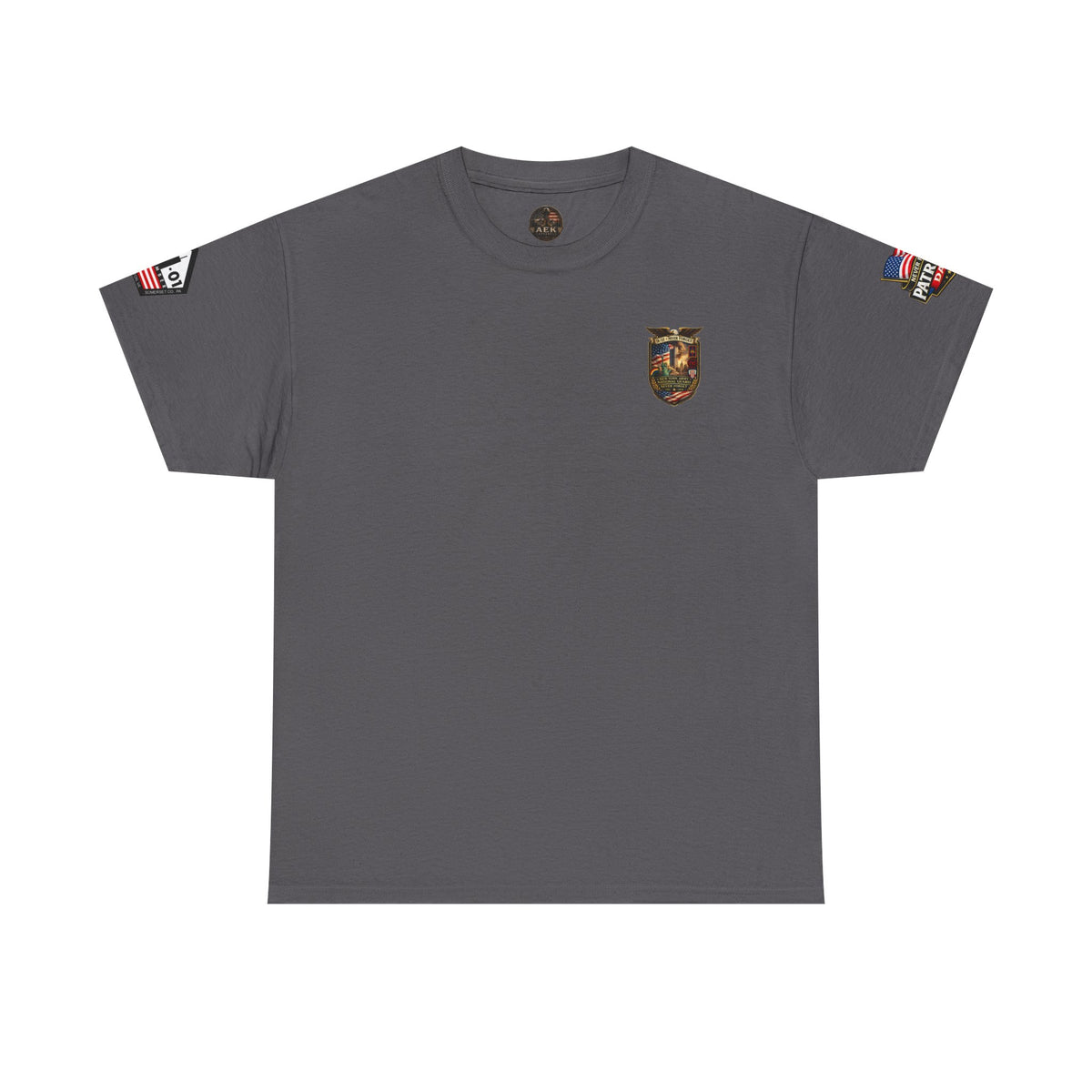 NYARNG Patriots Day Memorial Tee – "Never Forget" 25th Anniversary American Flag Shirt