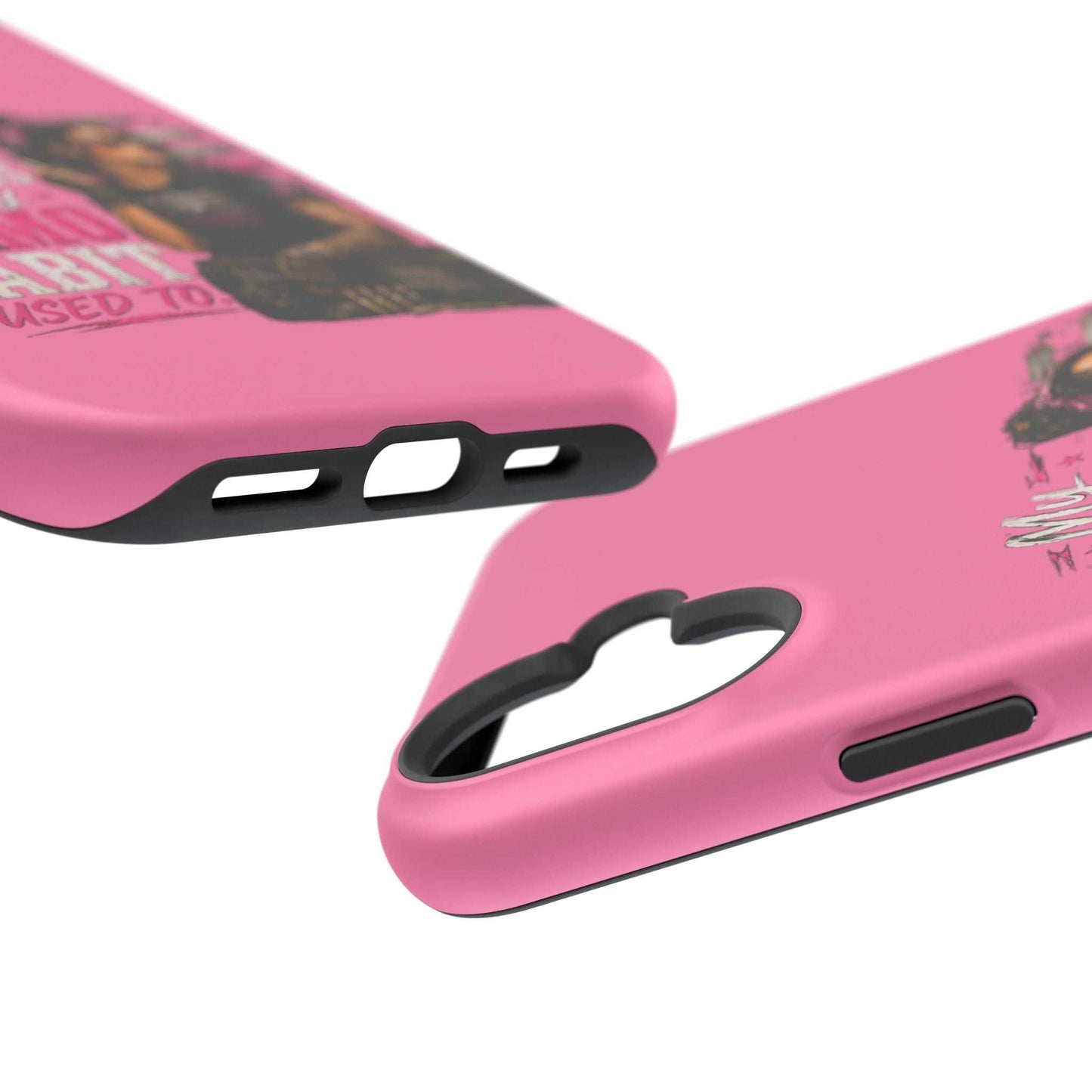 Impact-Resistant Phone Case — "My Makeup Costs Less Than My Ammo Habit Used To" Pink Tactical Design