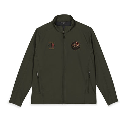 Embroidered Men's Soft Shell Jacket – Classic Port Authority Windbreaker, Durable Outdoor Layer