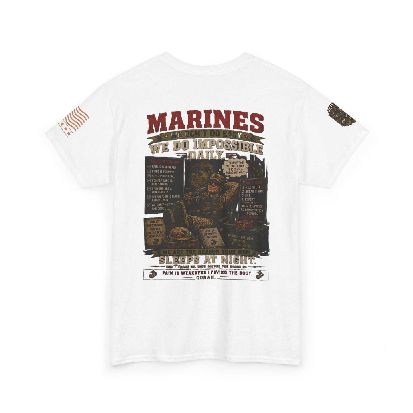 Marines Vintage Graphic Tee – Semper Fi Military Tribute T-Shirt