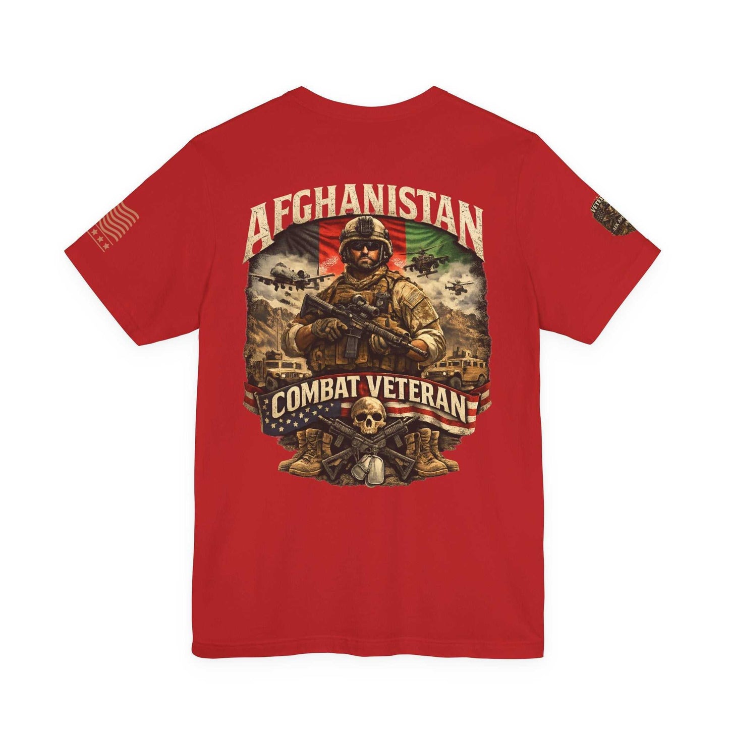 Afghanistan Combat Veteran T‑Shirt — Military Tribute Tee