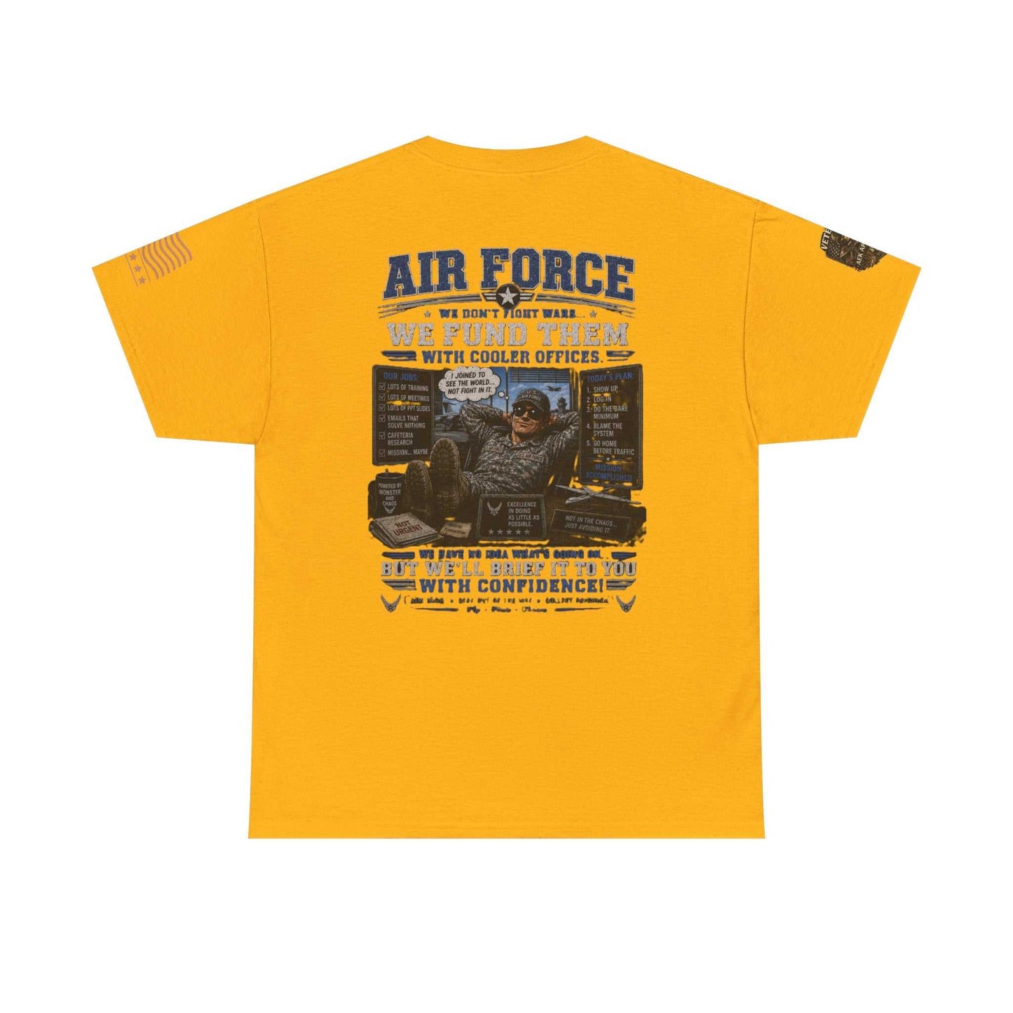 Air Force Veteran Tribute T-Shirt — 'We Fund Them' Military Support Tee