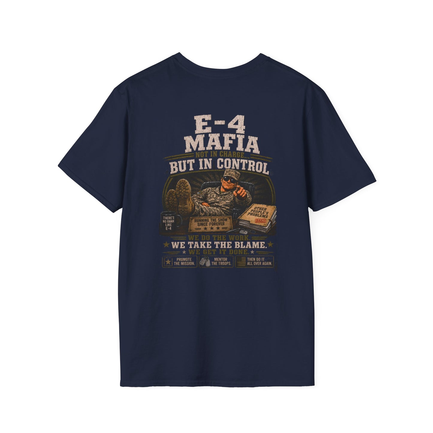AEK Vet Badge T-Shirt — E-4 Mafia Tee