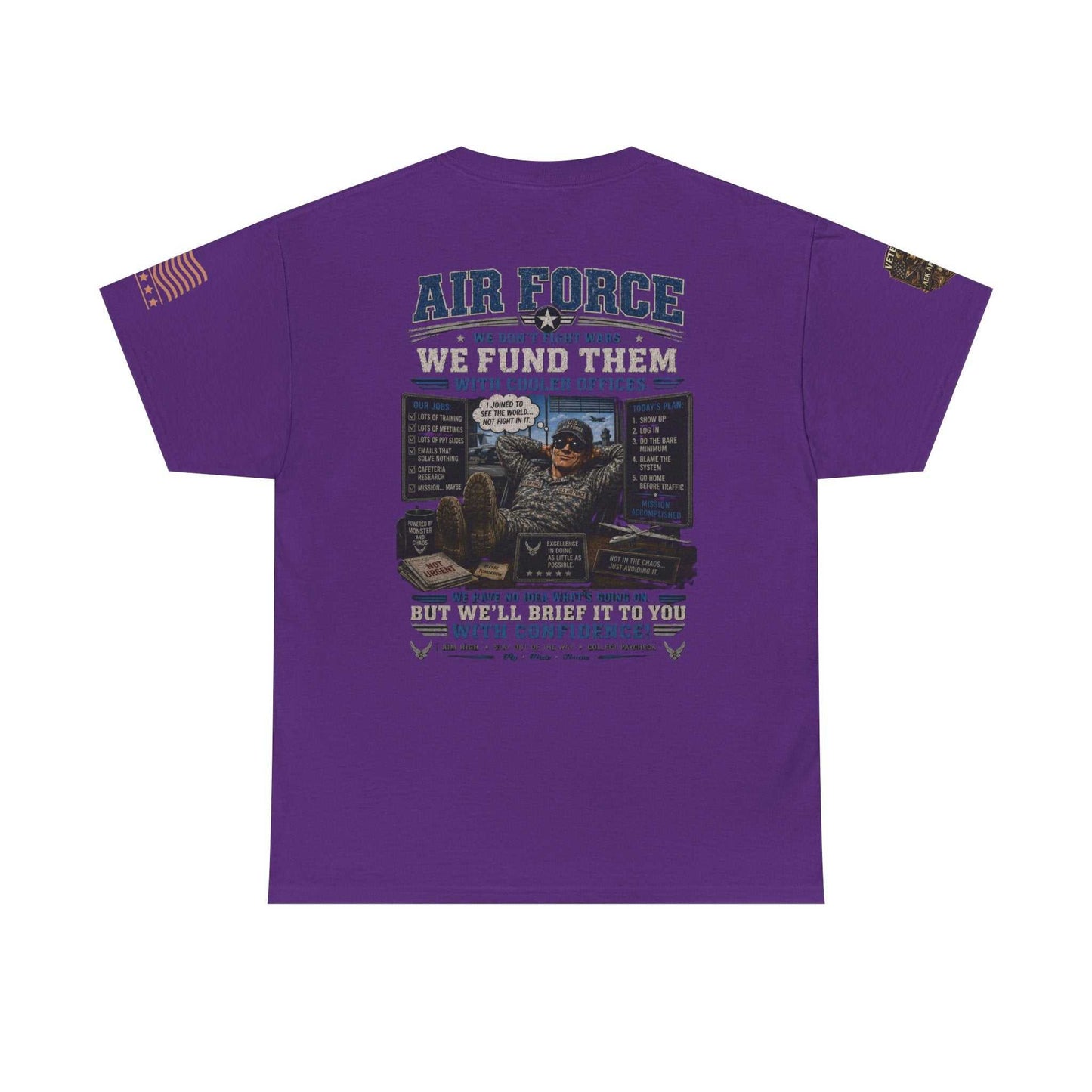 Air Force Veteran Tribute T-Shirt — 'We Fund Them' Military Support Tee