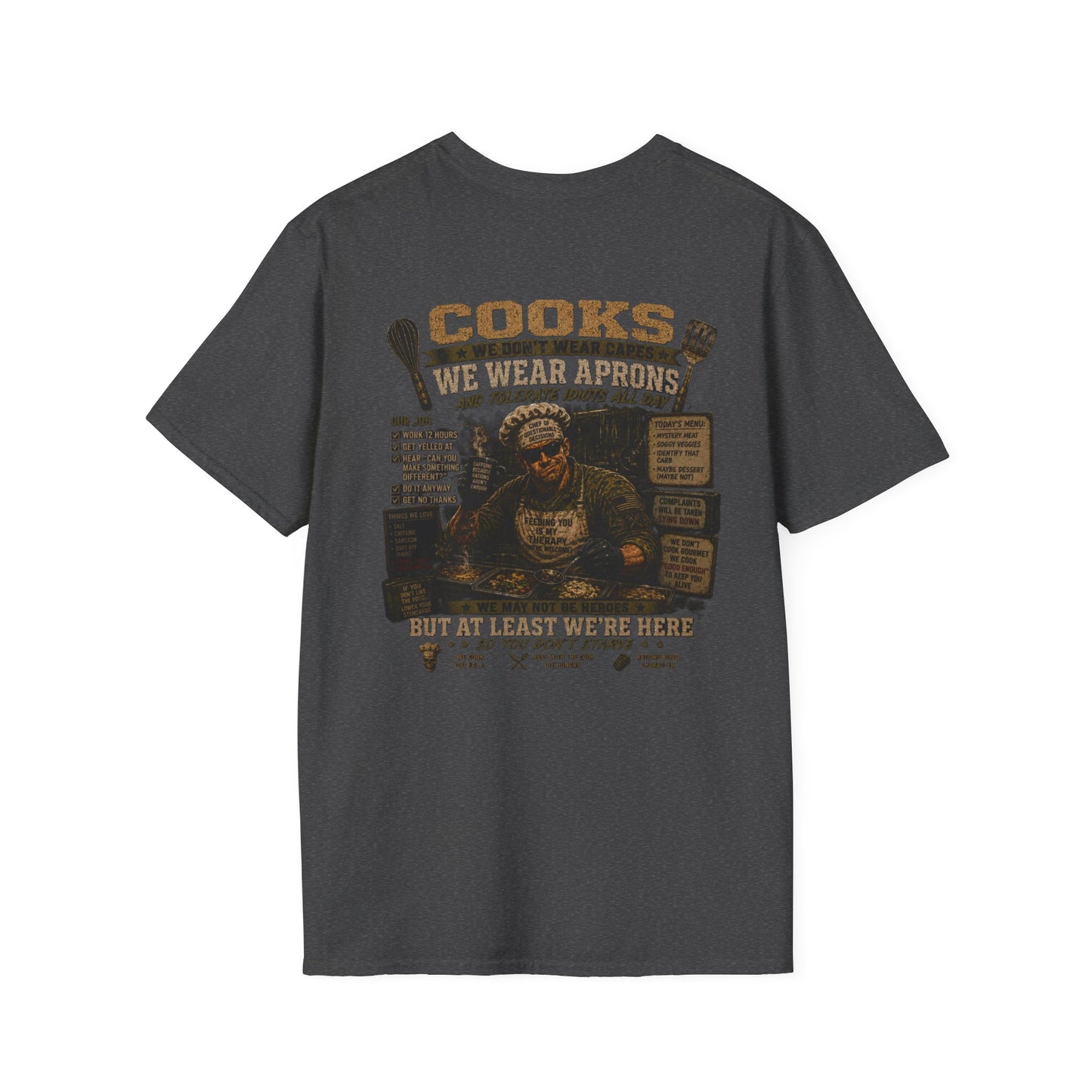 AEK Vet Badge Emblem - Military Cooks Sarcasm T-Shirt