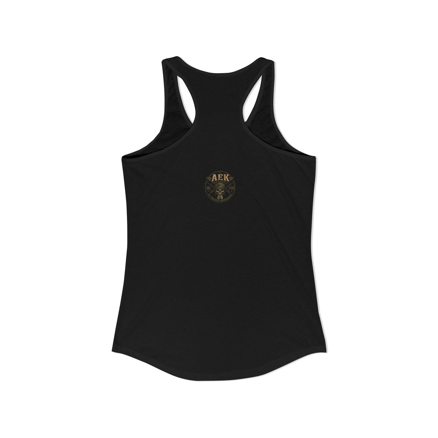 Women's Racerback Tank - "Don't Mistake My Lip Gloss for Weakness"