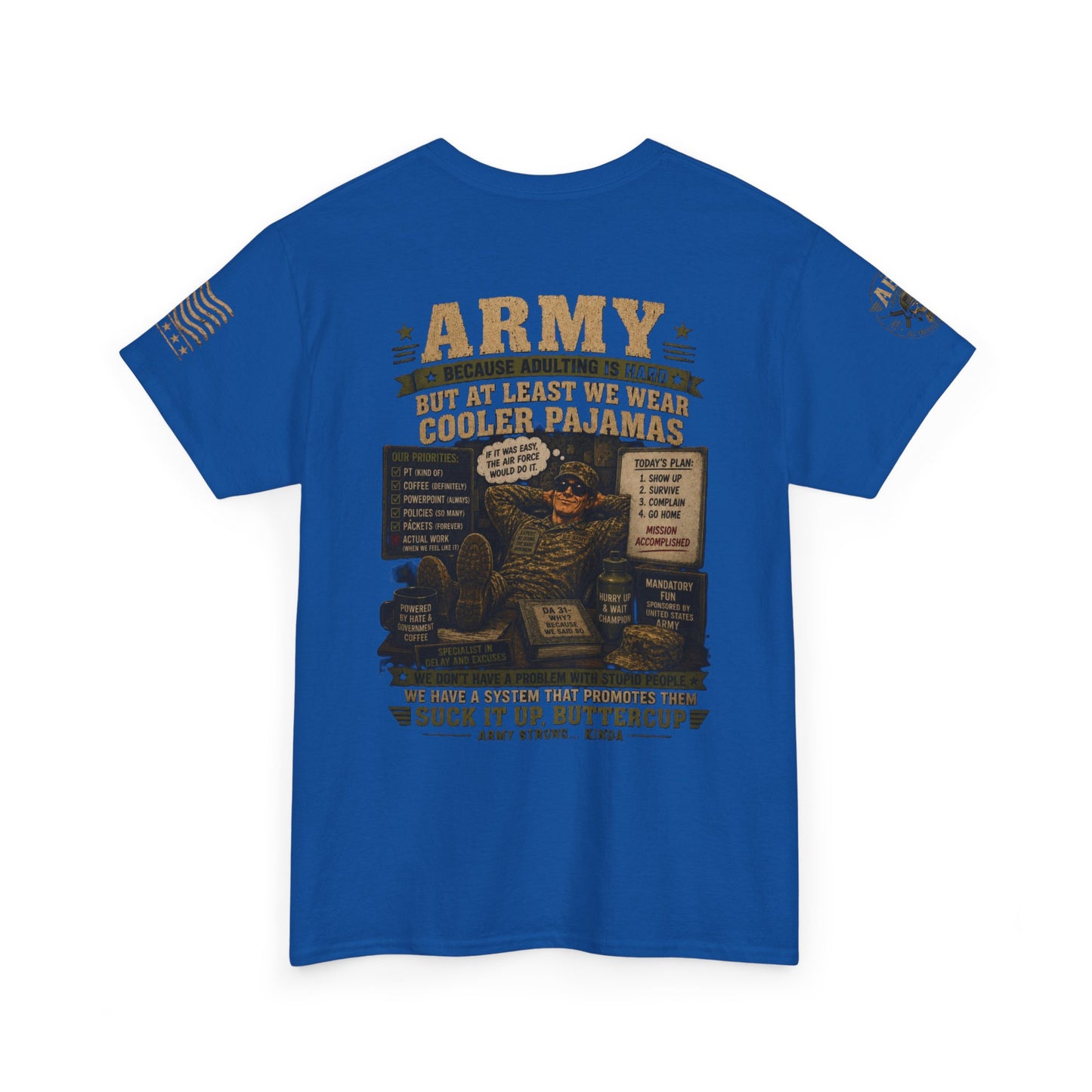 Army Vintage Graphic Tee — 'Army: Suck It Up, Buttercup' Military T‑Shirt