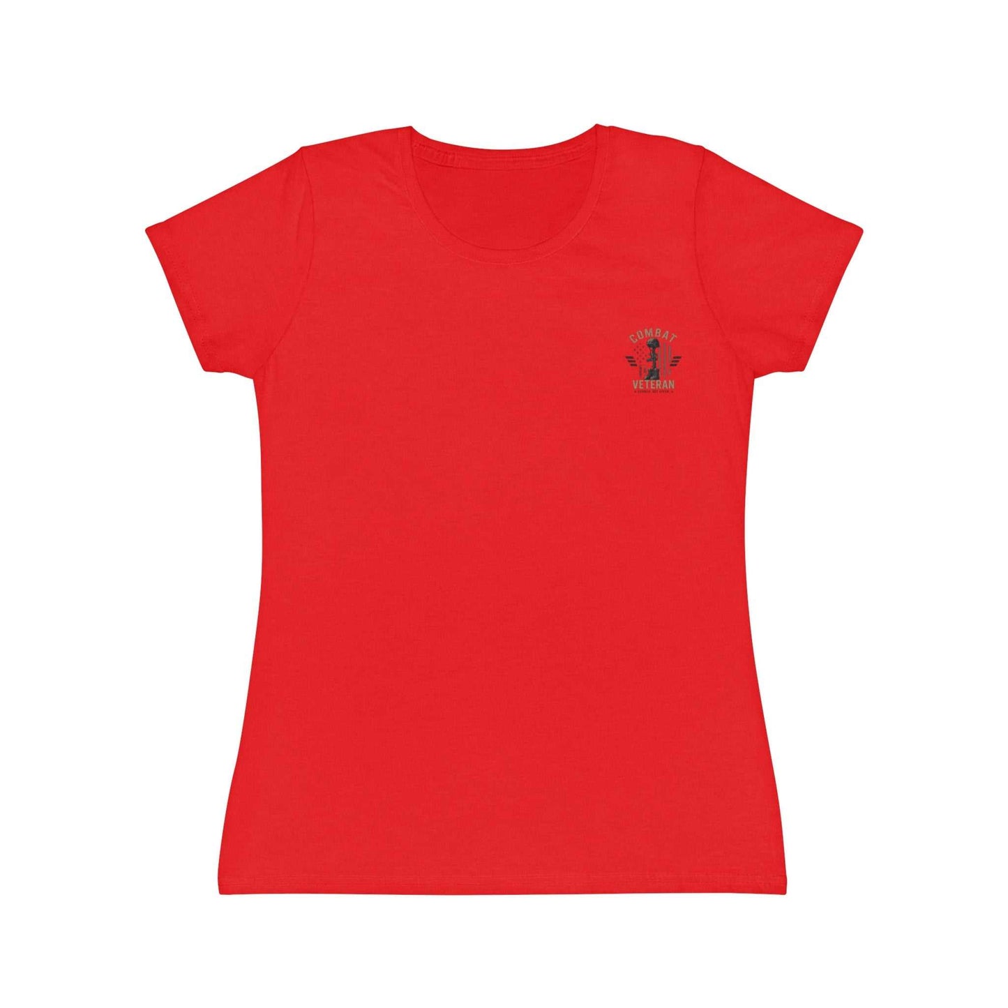 Women's Military-Inspired T-Shirt — "Don't Mistake My Lip Gloss for Weakness" Graphic Tee