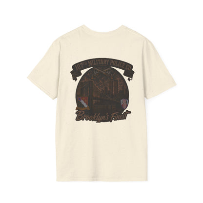 AEK Unit T-Shirt 107th Military Police Brooklyn's Finest WTC with NYC skyline design