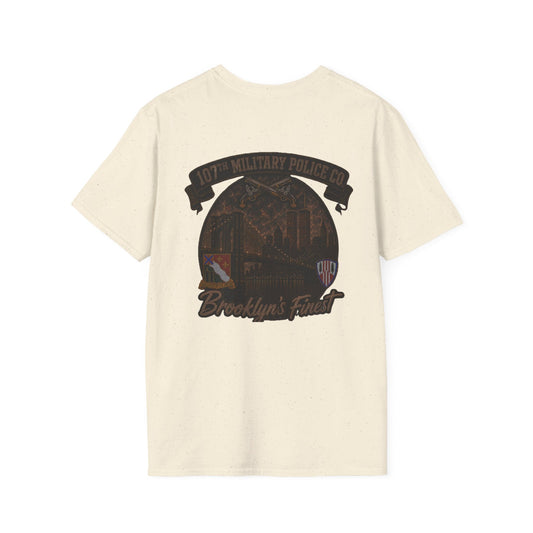 AEK Unit T-Shirt 107th Military Police Brooklyn's Finest WTC with NYC skyline design