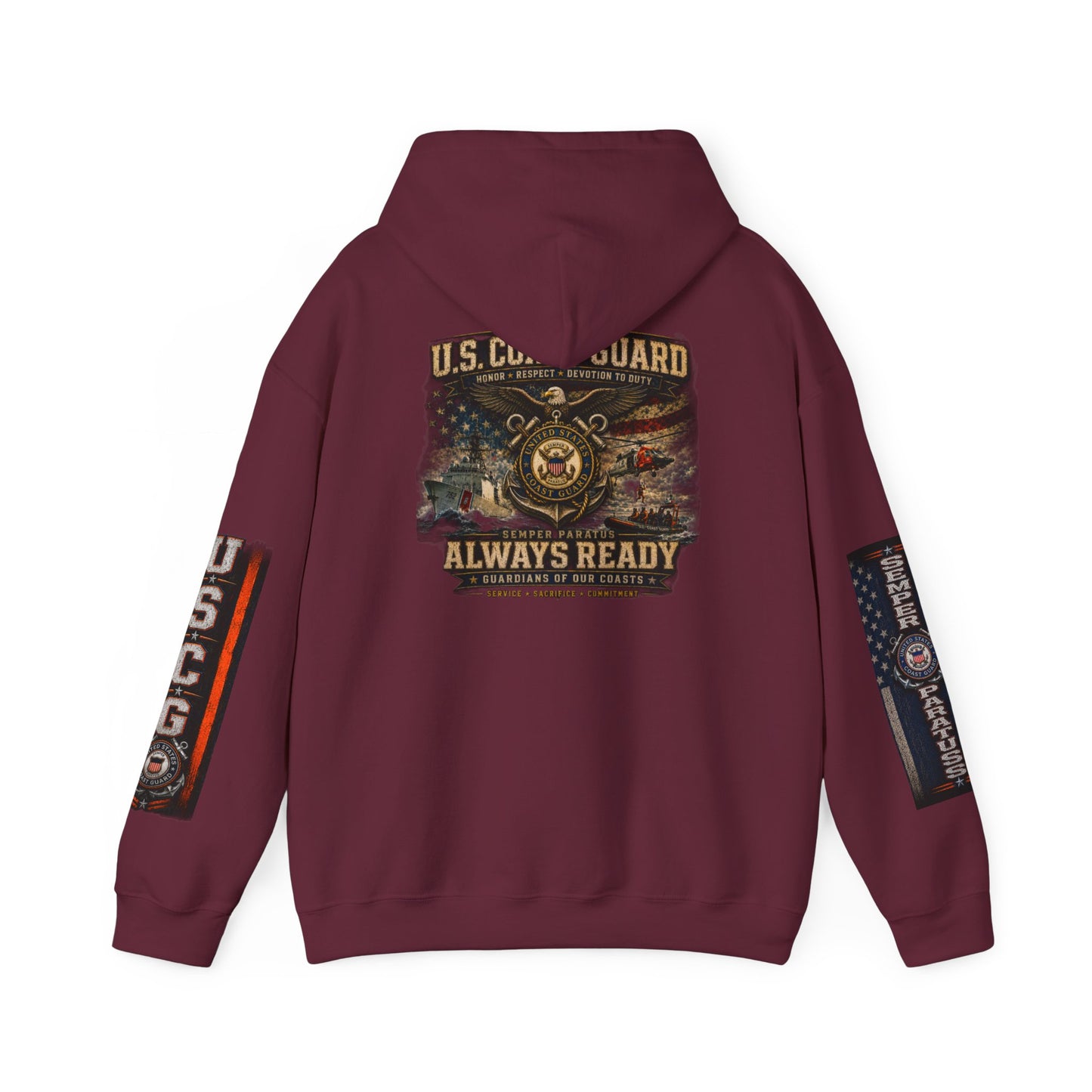 Copy of USMC Hoodie - Pride Is Forever Marine Corps Sweatshirt (AEK Skull Design)