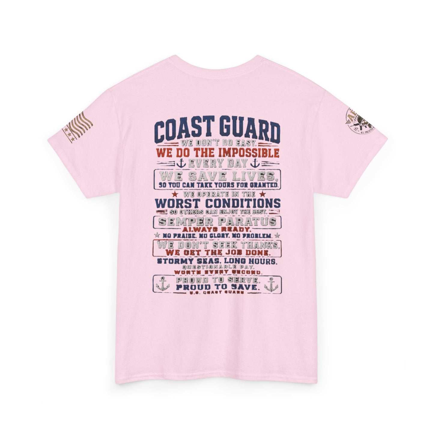 Coast Guard Tribute T‑Shirt — "We Do The Impossible" Veteran Rescue Tee