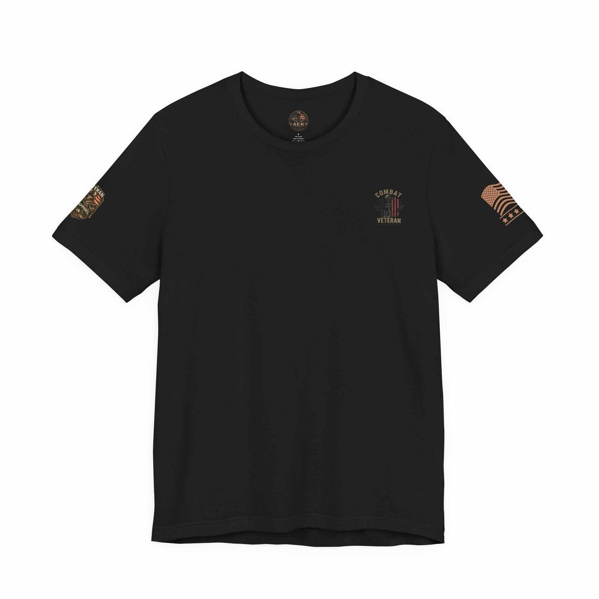 Veteran Relaxed Tee with "I Didn’t Serve 20 Years to Work 40" military retirement graphic on soft cotton shirt