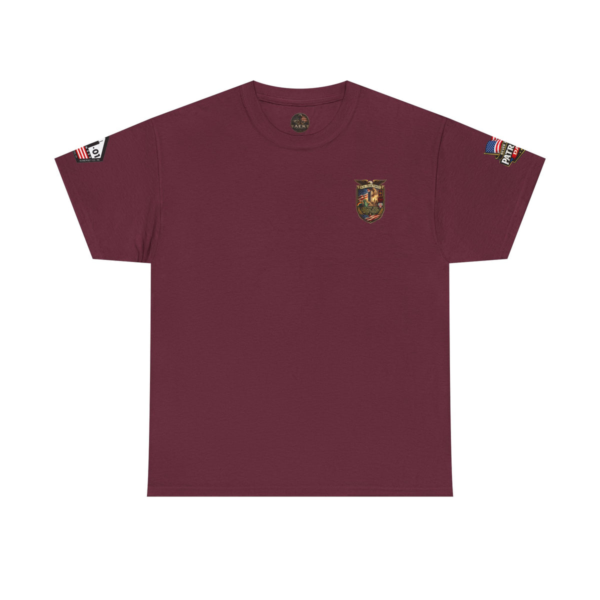 NYARNG Patriots Day Memorial Tee – "Never Forget" 25th Anniversary American Flag Shirt