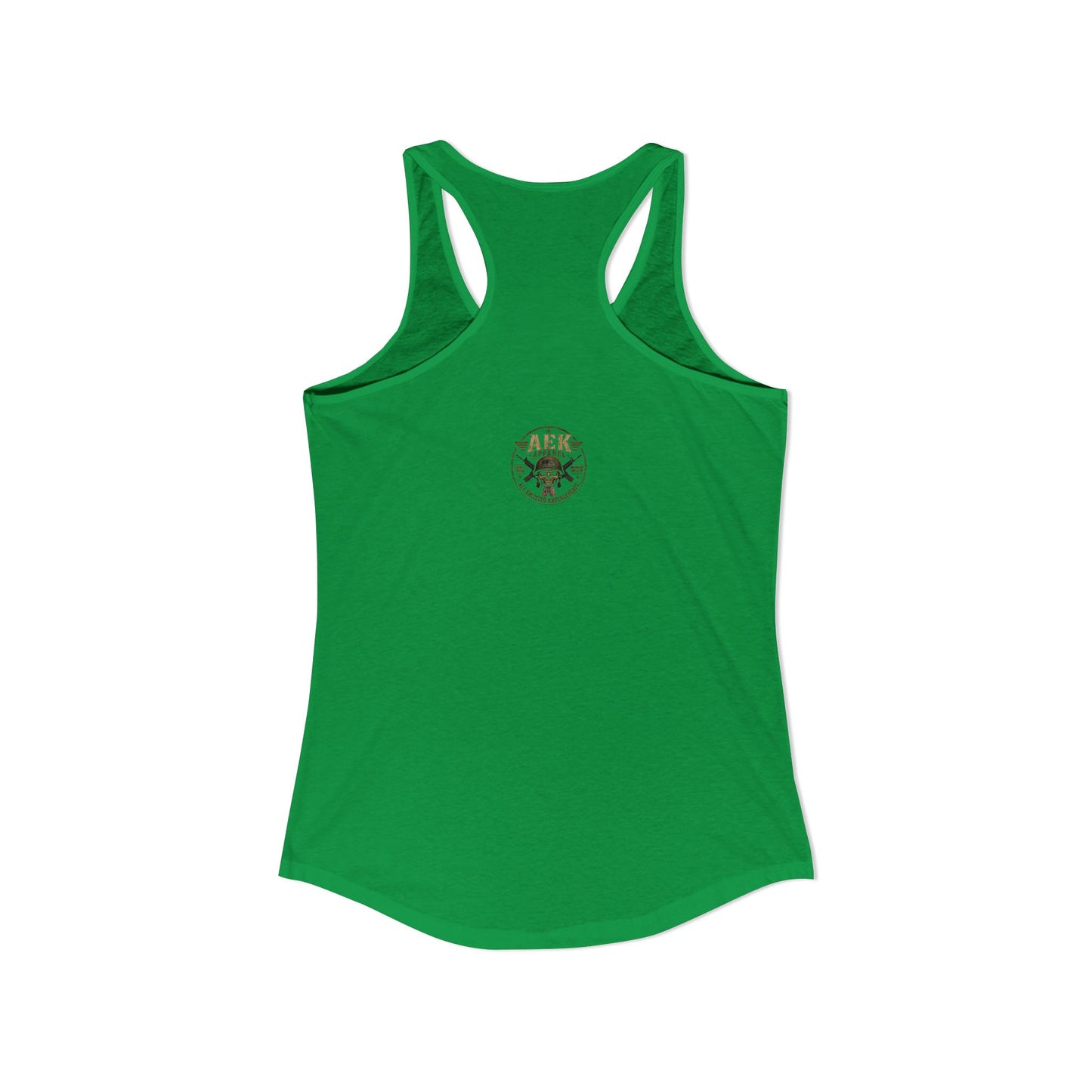 Women's Racerback Tank - "Don't Mistake My Lip Gloss for Weakness"