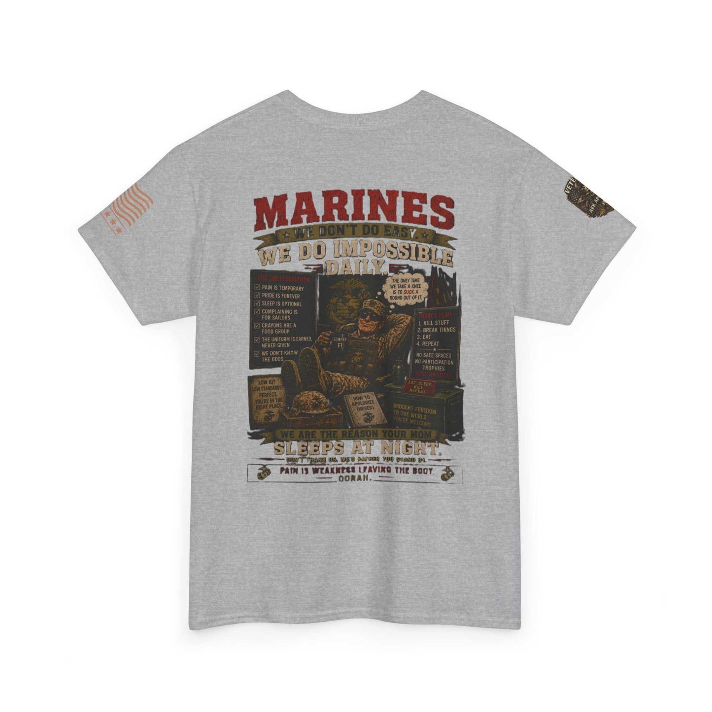 Marines Vintage Graphic Tee – Semper Fi Military Tribute T-Shirt