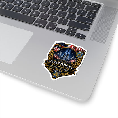 Never Forget 25th Memorial 9/11 Commemorative Sticker
