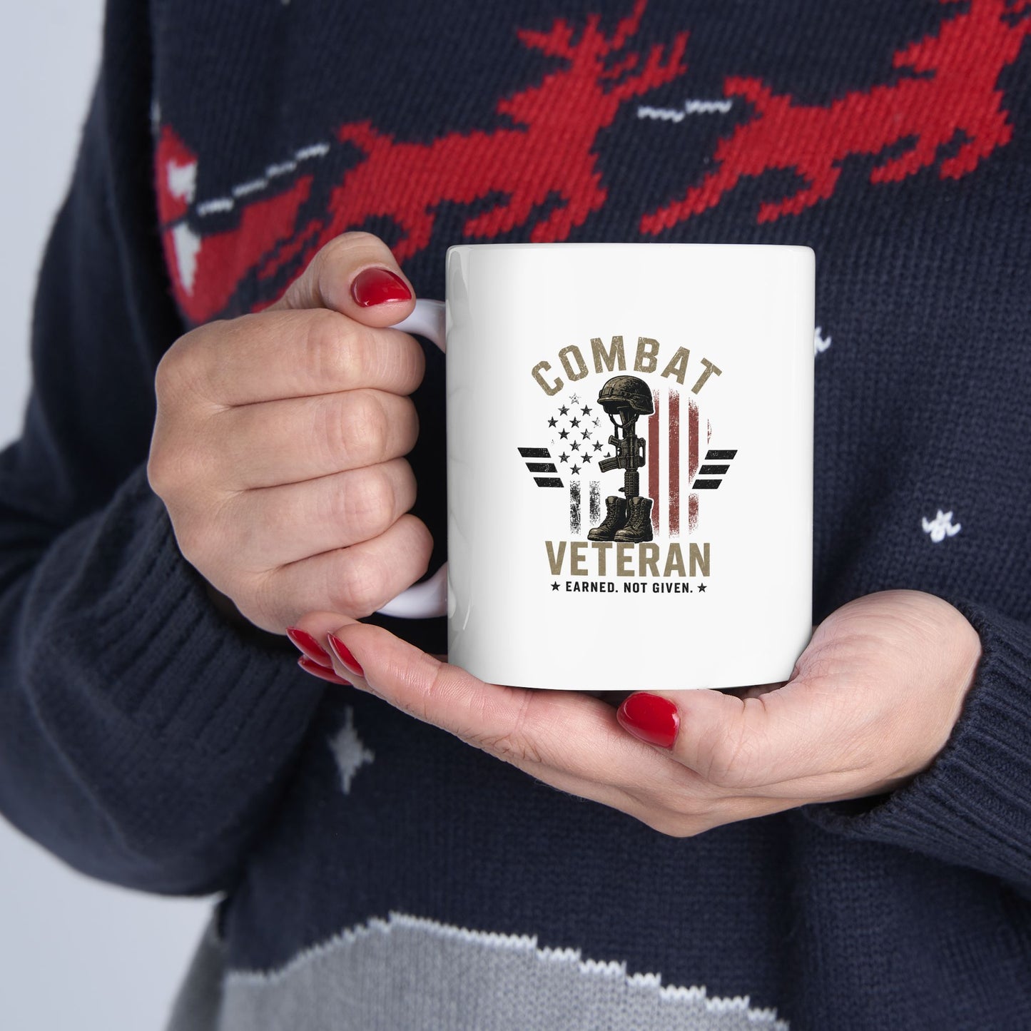 Veteran Women Ceramic Mug – Female? Please Coffee Cup (11oz & 15oz)