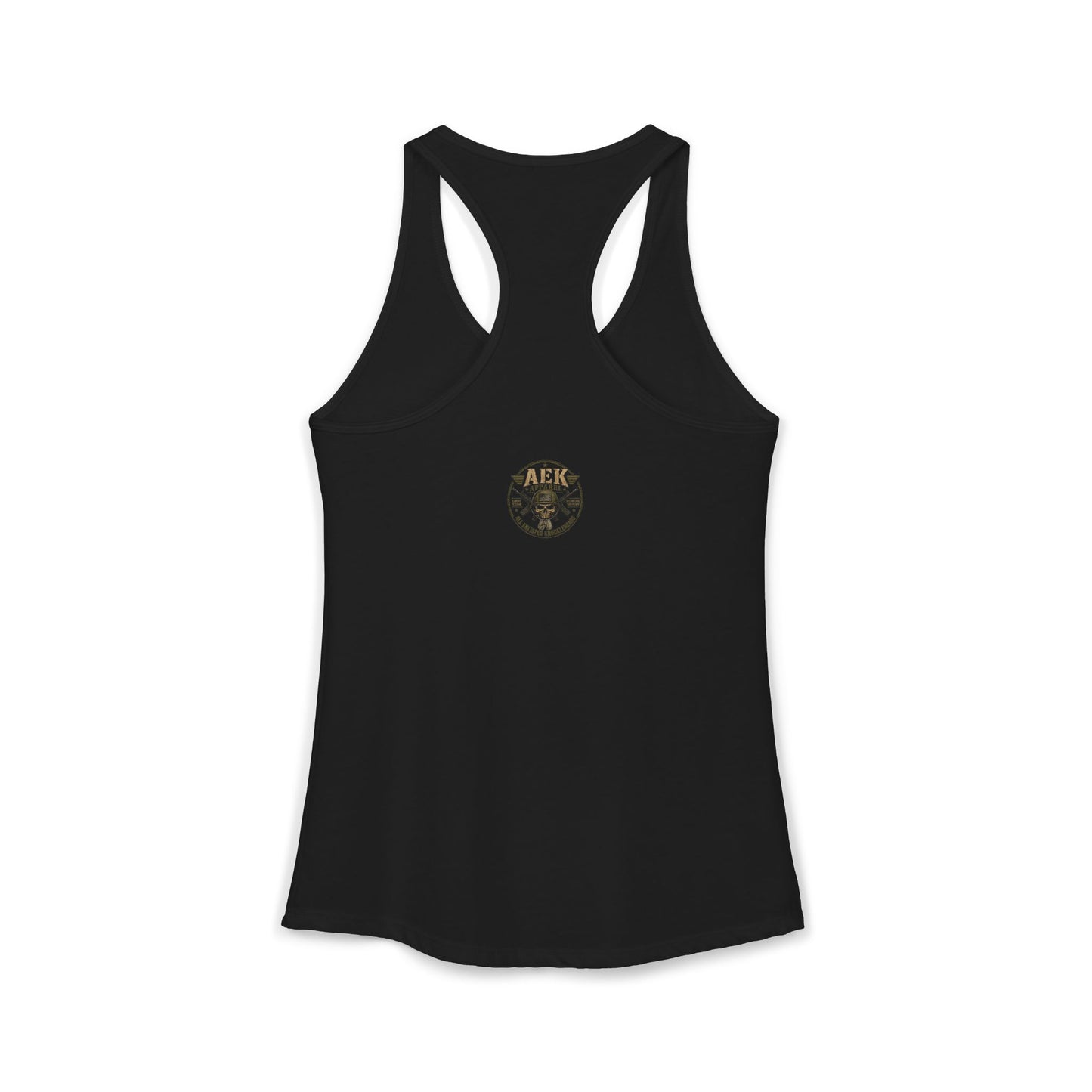 Women's Racerback Tank - "My Makeup Cost More Than My Ammo"