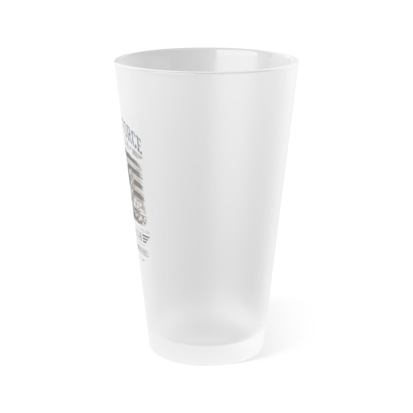 Air Force Veteran Frosted Pint Glass 16oz – Military Tribute Beer Cup