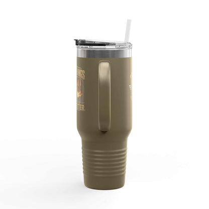 40oz Insulated Travel Mug – "I Do Stupid Things So Civilians Can Sleep Better" Veteran Tumbler